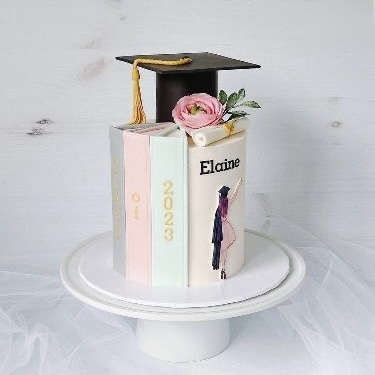 Book Graduation Cake